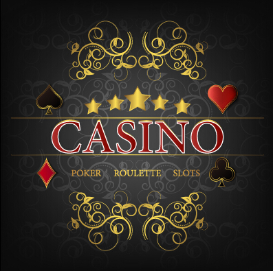 Casino poster cover vector material 04 poster cover casino   