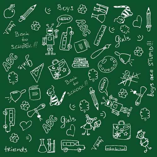 School drawn Creative vector 02 school creative   