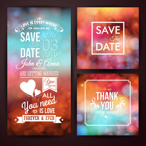 Blurred wedding invitation cards vector elements 04 wedding vector elements invitation cards invitation blurred   