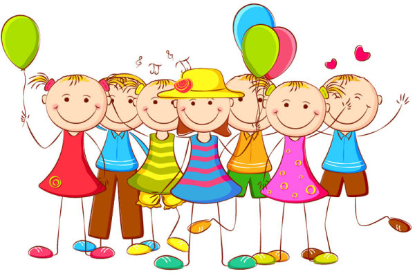 free vector Cartoon Primary school students Illustration 02 vector school students illustration cartoon   