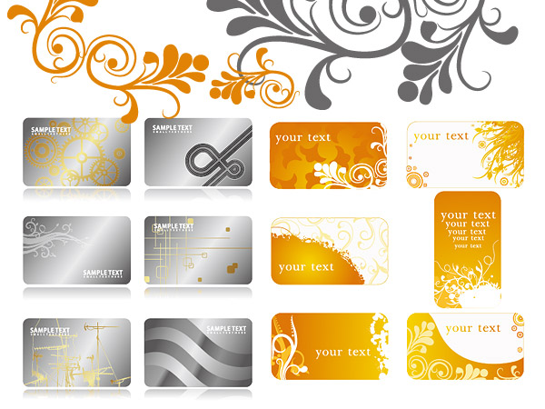 Background of the card template vector template card background   