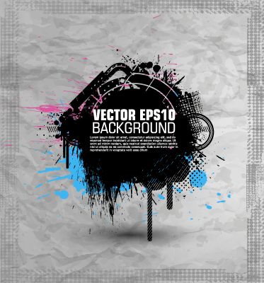 Fashion splash effect with grunge background vector 05 fashion effect background vector background   