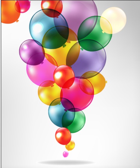 Colorful Balloon mix design vector 03 colorful balloon   