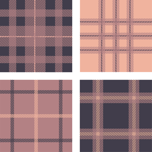 Fabric plaid pattern vector material 12 plaid pattern fabric   