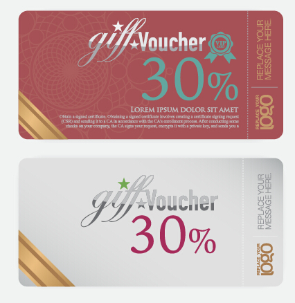 Excellent voucher template vector design 03 voucher template vector template Excellent   