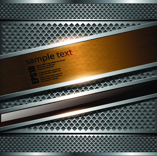 luxurious Metallic Chrome Background vector set 03 metallic luxurious chrome   