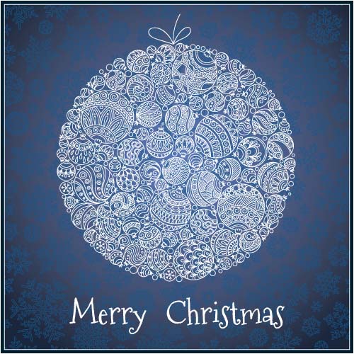 Floral christmas balls with greeting cards vector 05 greeting floral christmas cards balls   
