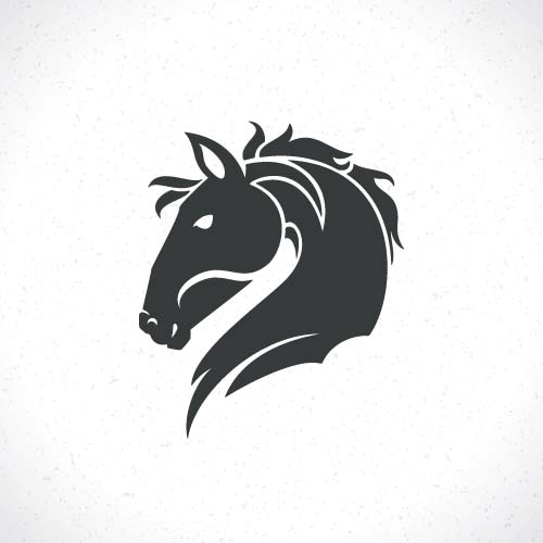 Vector set of horse logos design 06 logos horse   