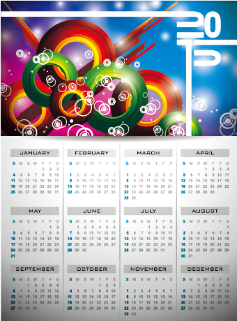 Grid calendar 2015 with abstract background vector 05 grid calendar 2015   