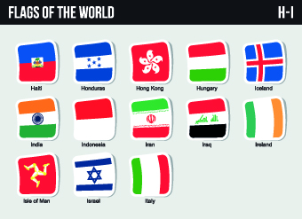 World flags stickers design vector set 04 world stickers sticker flags   