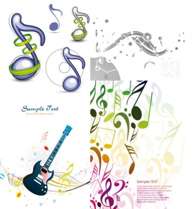 Exquisite musical elements background Illustration vector musical illustration exquisite elements background   