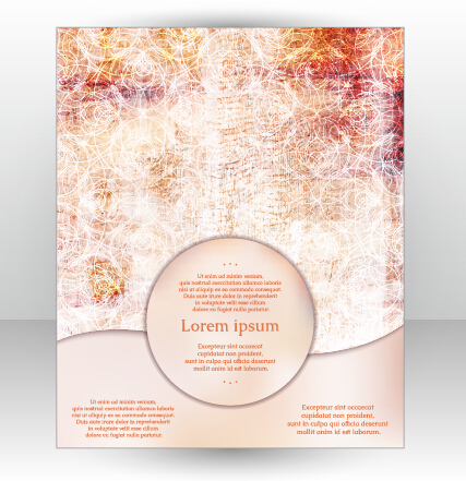 Stylish cover brochure vector abstract design 17 stylish cover brochure abstract   