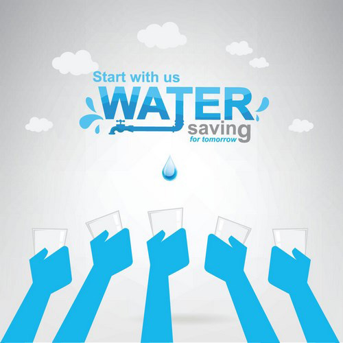 Save water creative vector template 05 water template save creative   