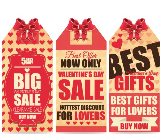 Valentine Day big sale tags vector 02 Valentine day Valentine tags big sale   