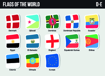 World flags stickers design vector set 03 world stickers sticker flags   