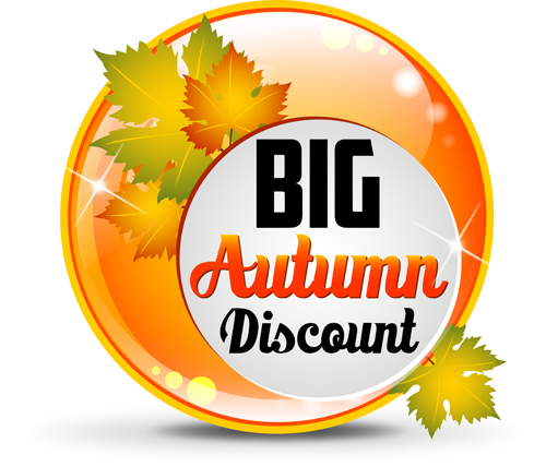 Big autumn discounts shiny background shiny discount background autumn   