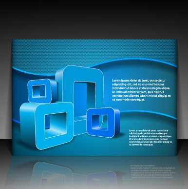 Modern Business letterhead and brochure cover vector 03 letterhead cover business brochure   