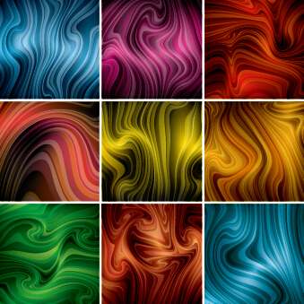 Colored dynamic abstract art vector 01 dynamic colored abstract   