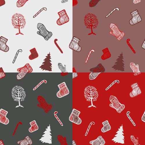 Christmas baubles vector seamless pattern 05 seamless pattern christmas baubles   