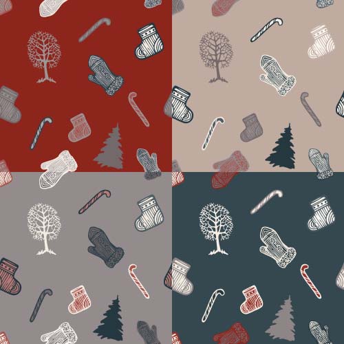 Christmas baubles vector seamless pattern 04 seamless pattern christmas baubles   