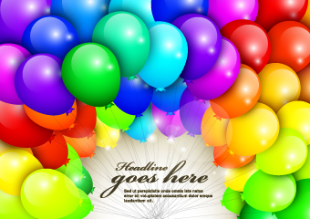 Happy birthday colored balloons background 01 happy birthday happy colored birthday balloons balloon background   