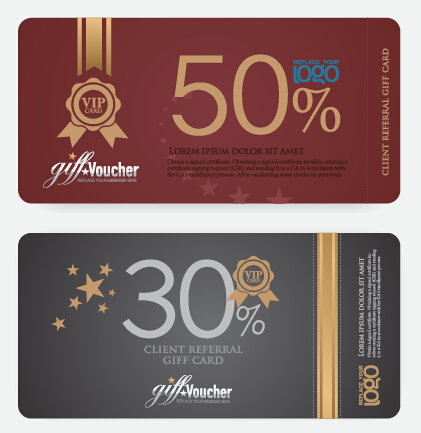 Excellent voucher template vector design 05 voucher template Excellent   