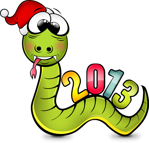 Snake 2013 Christmas design vector graphics 12 snake christmas 2013   