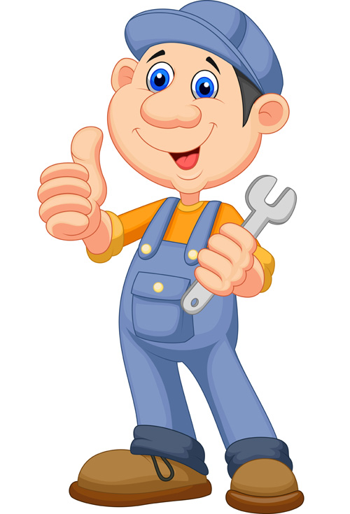 Funny cartoon builders vector illustration 24 illustration funny cartoon Builders   