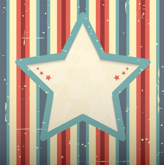 Retro Star Backgrounds art vector star Retro font   