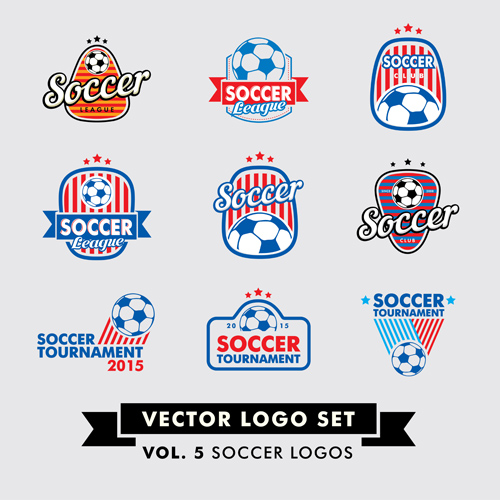 Vector sport logos design set 02 Sport logos design   