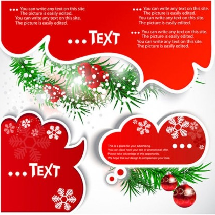 christmas text bubbles with background vector text christmas bubbles   