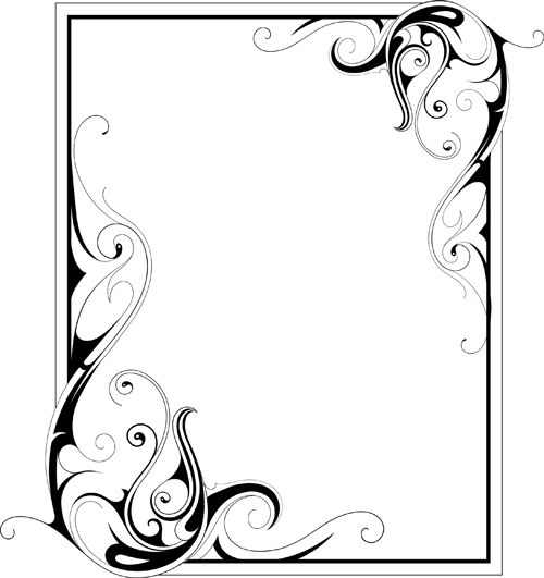 simple ornament frame vector material 02 simple ornament frame   