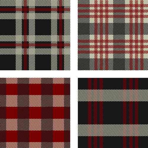Fabric plaid pattern vector material 08 plaid pattern fabric   