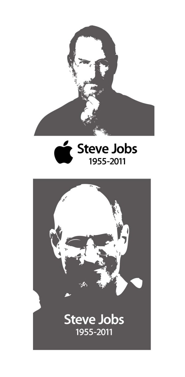 steve jobs Black and white free vector vector Steve Jobs   