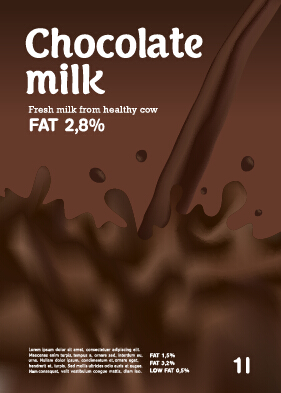 Creative milk advertising poster vectors 03 poster milk creative advertising   