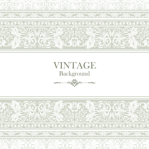 Vintage background ornate floral vector 01 vintage ornate floral background   