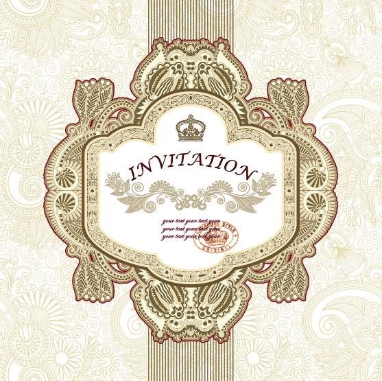 Retro lace Decoration Frames vector 04 Retro font lace frames frame decoration   