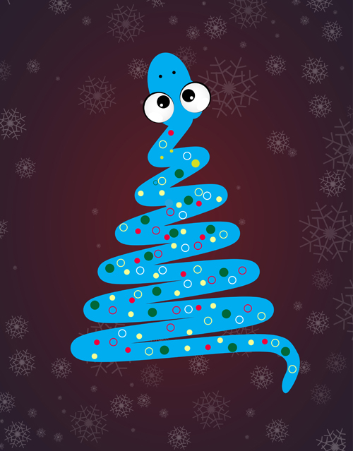 Snake 2013 Christmas design vector graphics 18 snake christmas 2013   