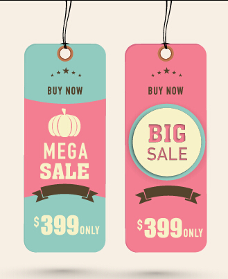 2015 Christmas cardboard discount tags vector 05 discount christmas cardboard card 2015   