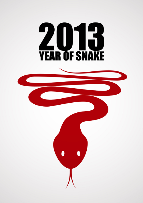 Snake 2013 Christmas design vector graphics 19 snake christmas 2013   