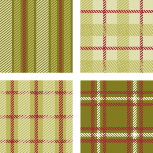 Fabric plaid pattern vector material 06   