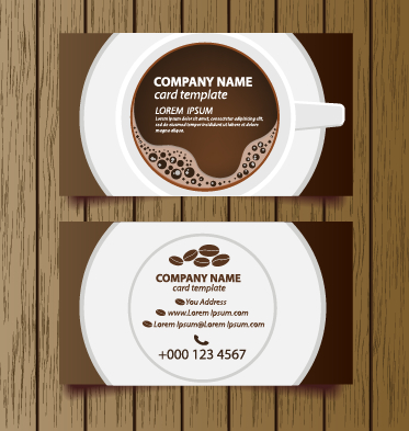 Creative coffee house business cards vector graphic 01 vector graphic creative Coffee house coffee business card business   