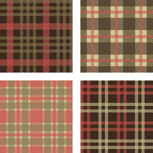 Fabric plaid pattern vector material 14 plaid pattern fabric   