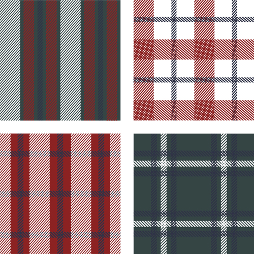 Fabric plaid pattern vector material 07 plaid pattern fabric   