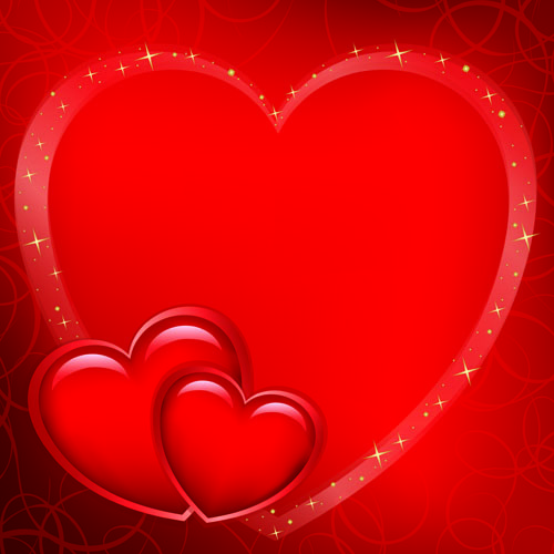 Red Style for Valentine day design vector 04 Valentine day style red   