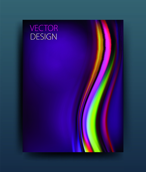 Abstract style magazine or brochure cover vector 03 style magazine cover brochure   