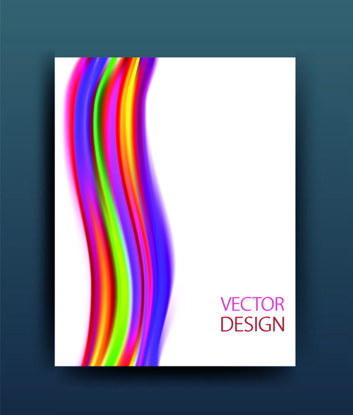 Abstract style magazine or brochure cover vector 02 style magazine cover brochure abstract   