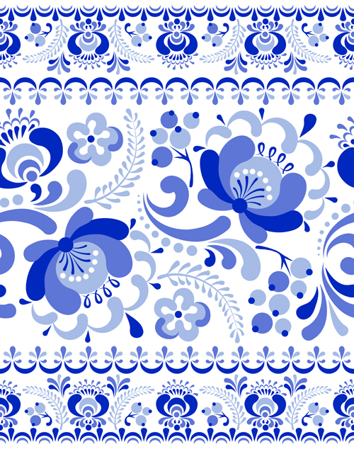 Chinese blue and white seamless pattern vector 01 seamless pattern chinese blue and white   