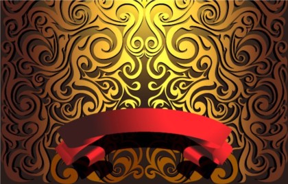 Ornate design background vectors material ornate   