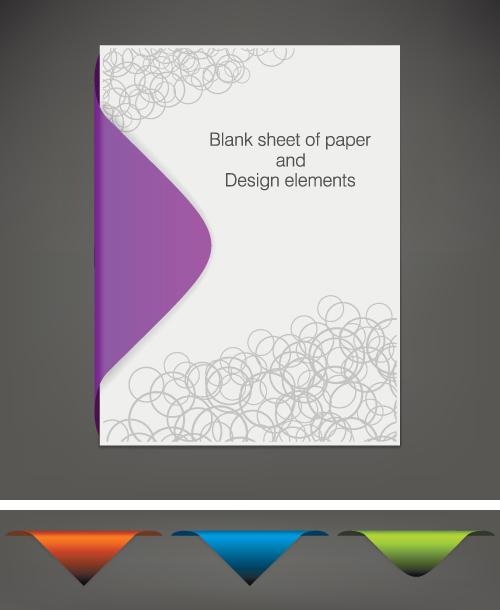 Vector Blank sheet of paper design elements 01 paper elements element Blank sheet   